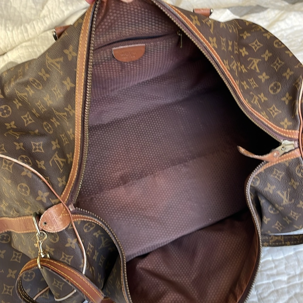 Vintage Authentic Louis Vuitton Large Duffle Weekender 1970’s / 80s Era Monogram - Picture 16 of 17